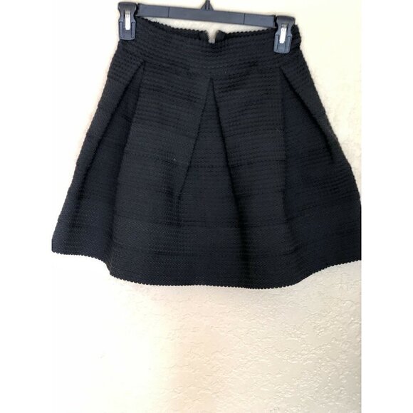 Devlin Deep Black Womens Size Xs Textured Skirt - Picture 5 of 12